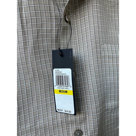 NWT Van Heusen Premium Non-Iron Dress Shirt Medium 15-15.5 - Picture 4 of 6
